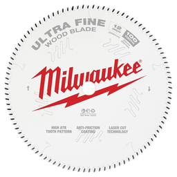 Product image for Milwaukee 48-40-1228 12" 100T Ultra Fine Finish Circular Saw Blade