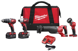 MILW 2696-24 M18 LITHIUM-ION 4-TOOL COMBO KIT