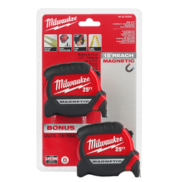 MILW 48-22-0325G 2PK 25' COMPACT MAG TAPE MEASURE