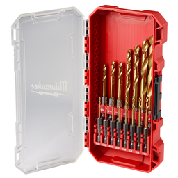Product image for Milwaukee 48-89-4670 SHOCKWAVE Impact Duty™ RED HELIX™ Titanium Drill Bit Set - 15pc