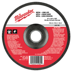 Product image for Milwaukee 49-94-6340 GRINDING DISC 6X1/4