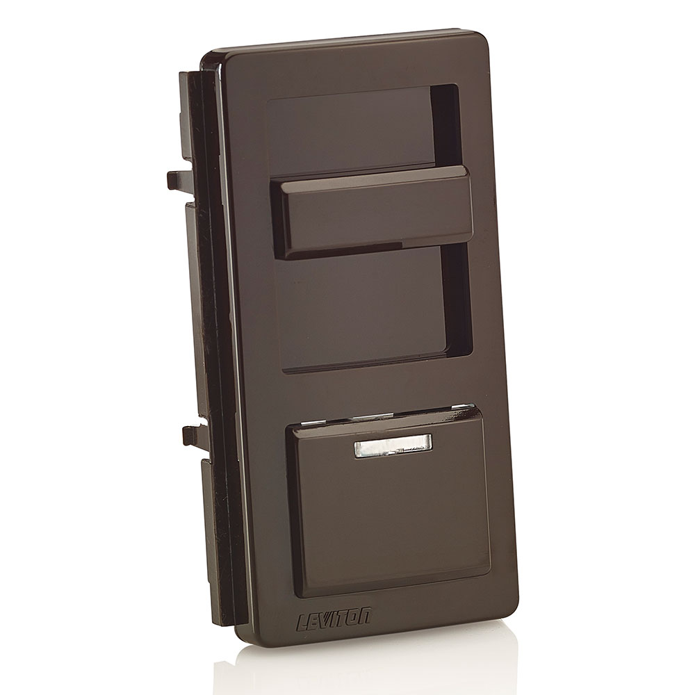 Product image for Leviton IPKIT-B 2.12 x 1.41 x 4.15 Inch Brown LED Dimmer Color Change Kit