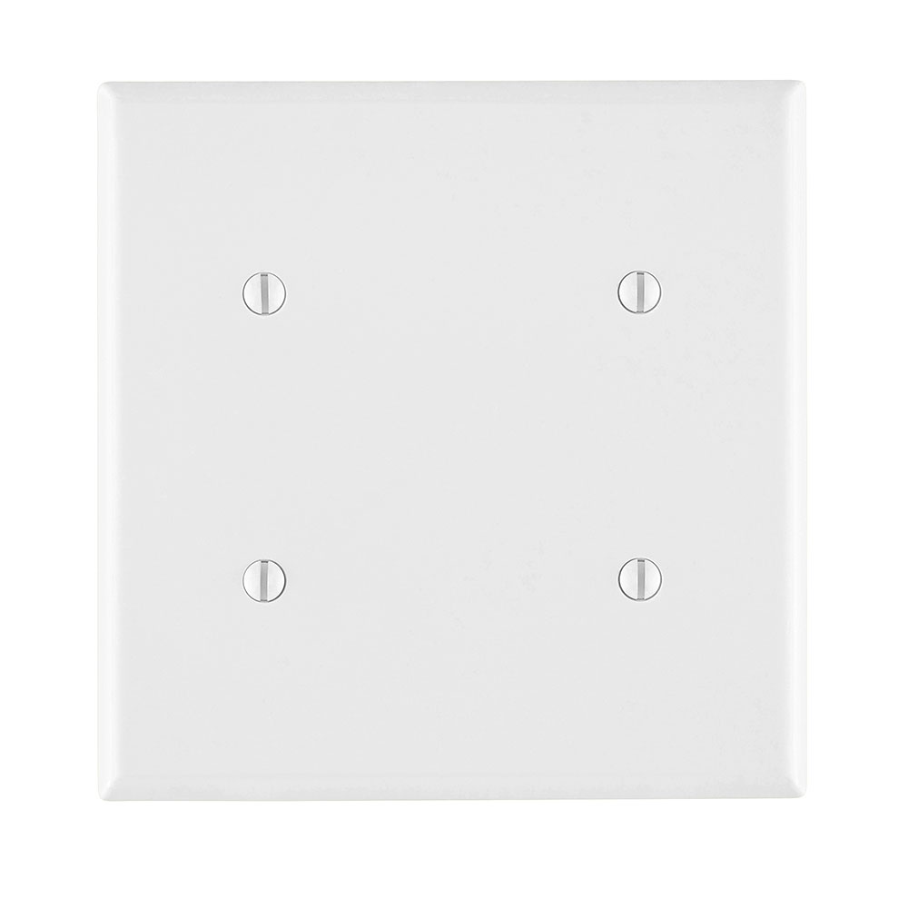 Product image for LEV 80734-W WH WP 2G BLANK STD SIZE