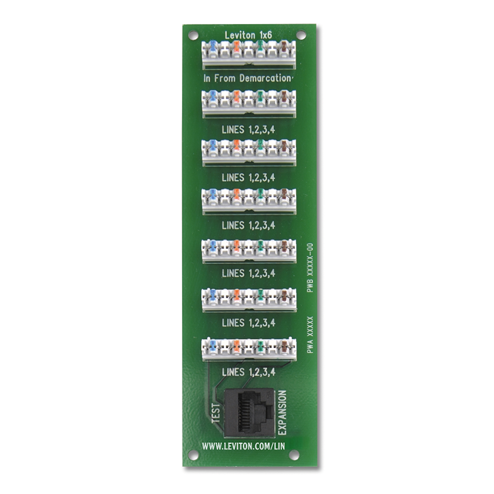 Product image for LEV 47609-F6 1X6 BRIDGED TEL EXPANS