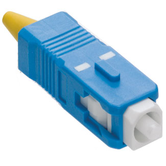 Product image for Leviton 49990-SSC Blue Anaerobic Adhesive OS2 Single Mode Fiber Optic Connector