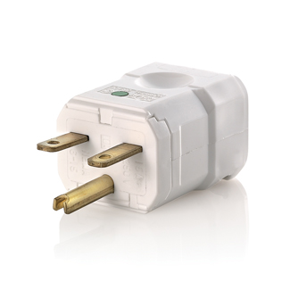 Product image for LEV 8656-V WH PYTHON PLUG HG 2PO 3W