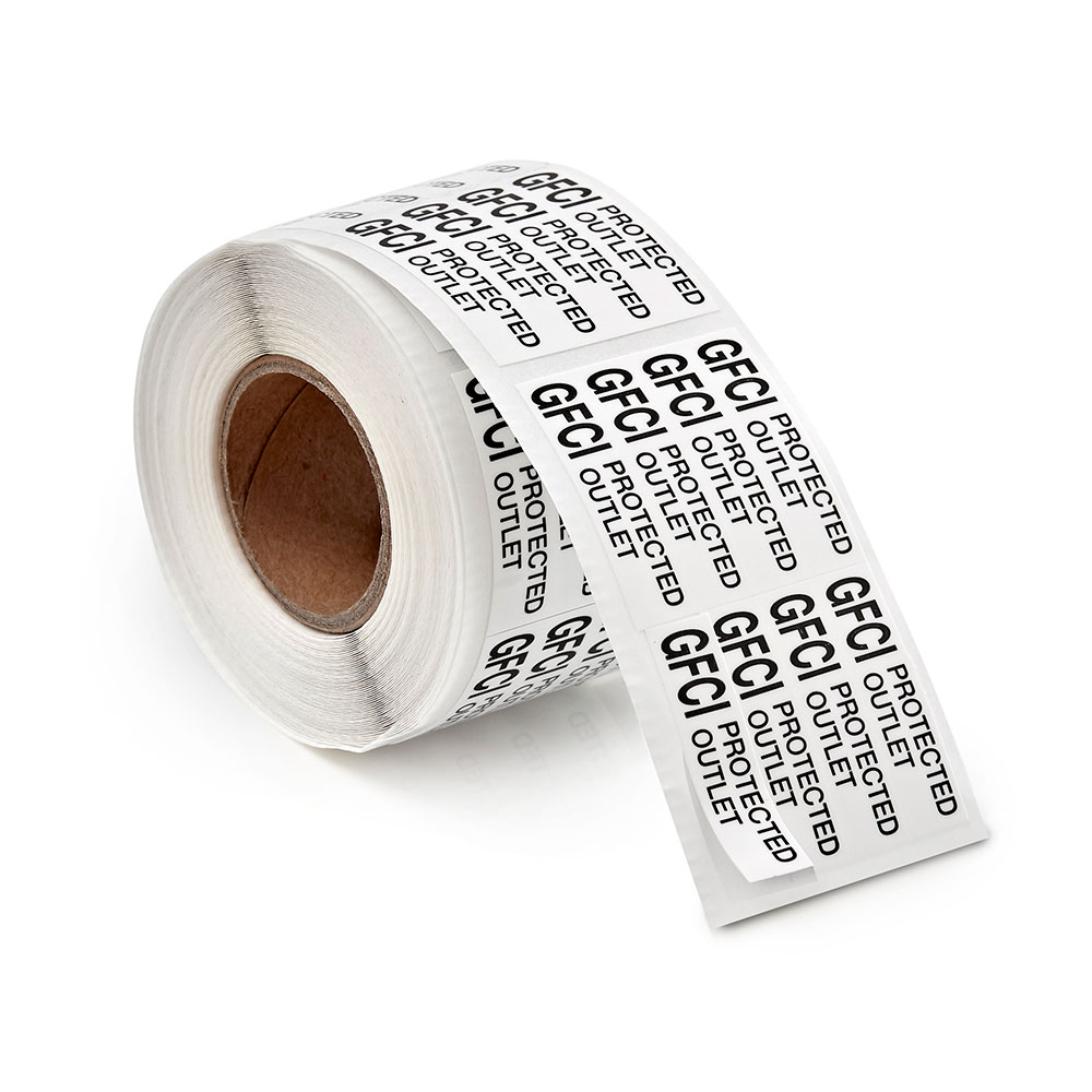 Product image for LEV GFLBL-LBL GFCI PROTECTION LABEL