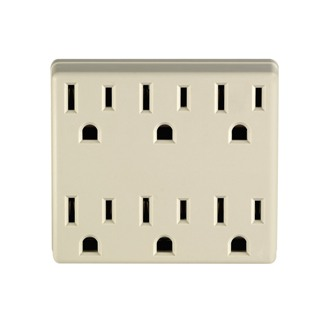 Product image for LEV 6ADPT-I SIX OUTLET ADAPTER