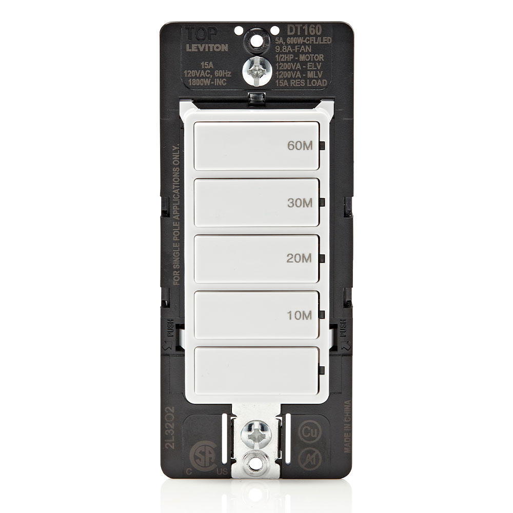 Product image for LEV DT160-1LW WH 15A SP DEC TIMER 5