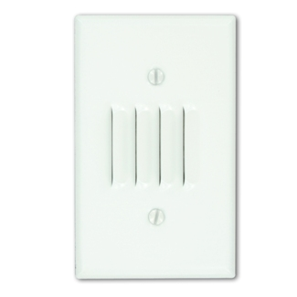 Product image for LEV 88079 WHT 1G CENTER HORIZ LOUVR