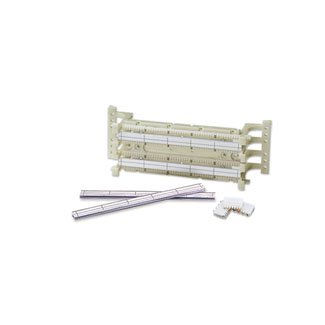 Product image for Leviton 41AB2-1F4 Category 5E Wall Mount 110 Style Wiring Block with Leg