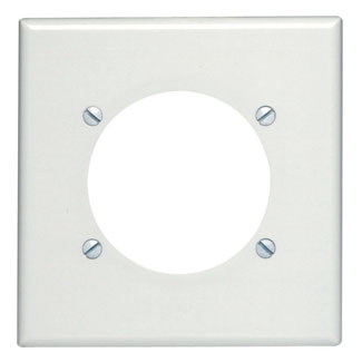 Product image for LEV 80530-W WH WP 2G POWER OUTLET 2