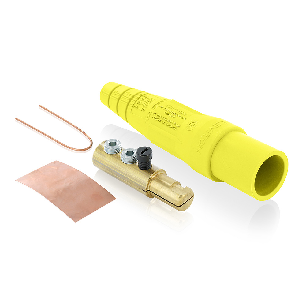 Product image for LEV 16D22-UY YL MALE DETACH PLUG TA