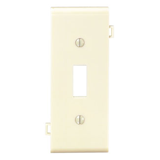 Product image for Leviton PSC1-I 1-Gang Ivory Thermoplastic Nylon Device Mount Sectional Toggle Switch Wallplate