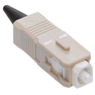 Product image for Leviton 49990-MSC Beige Anaerobic Adhesive OM1/2 Multi-Mode Fiber Optic Connector