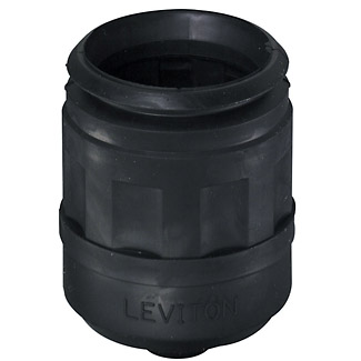 Product image for LEV 6017 EB BOOT PLUG FOR 15/20AMP