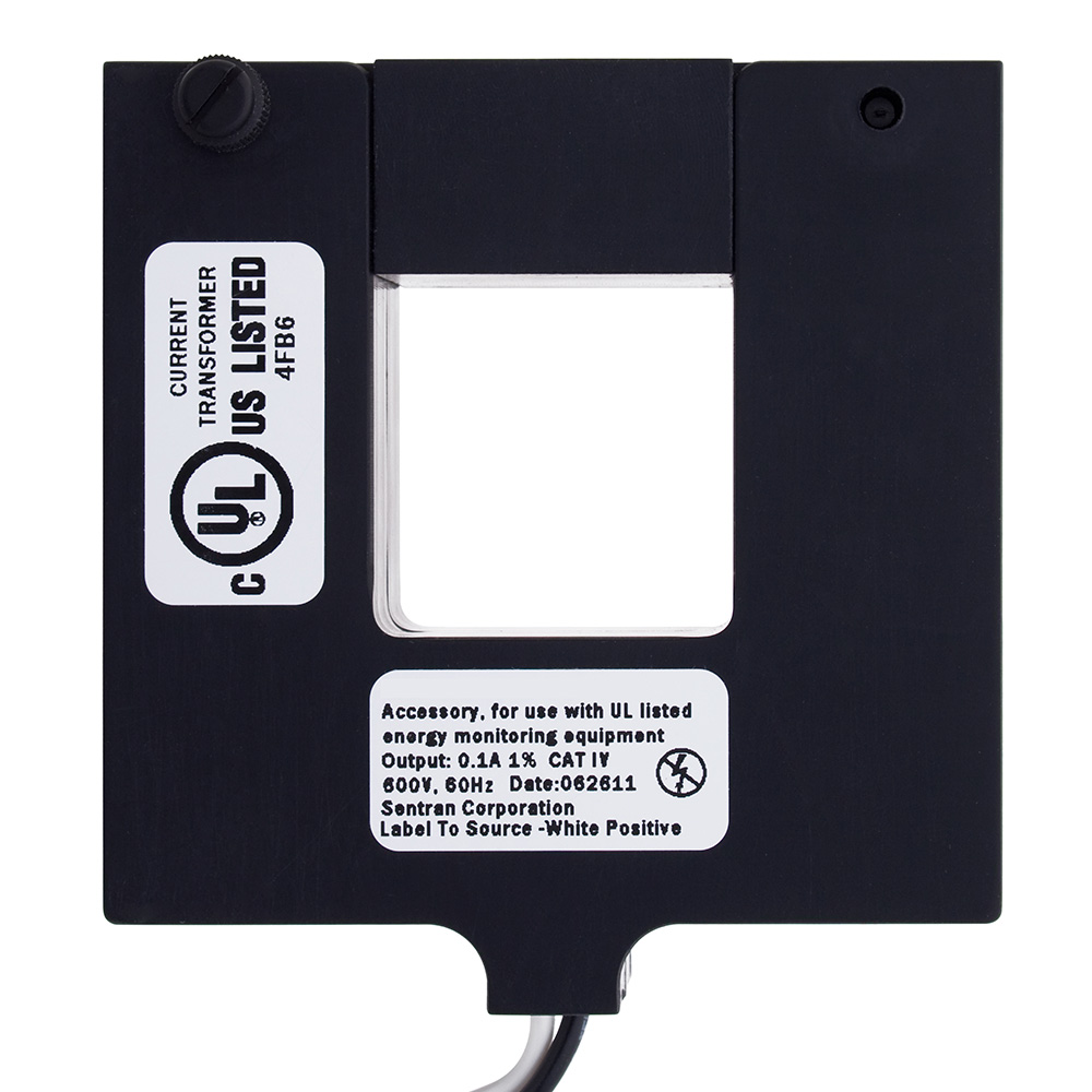 Product image for Leviton CTD02-K16 1 x 1 Inch 200 Amp Black Square Sub Metering Split Core Current Transformer