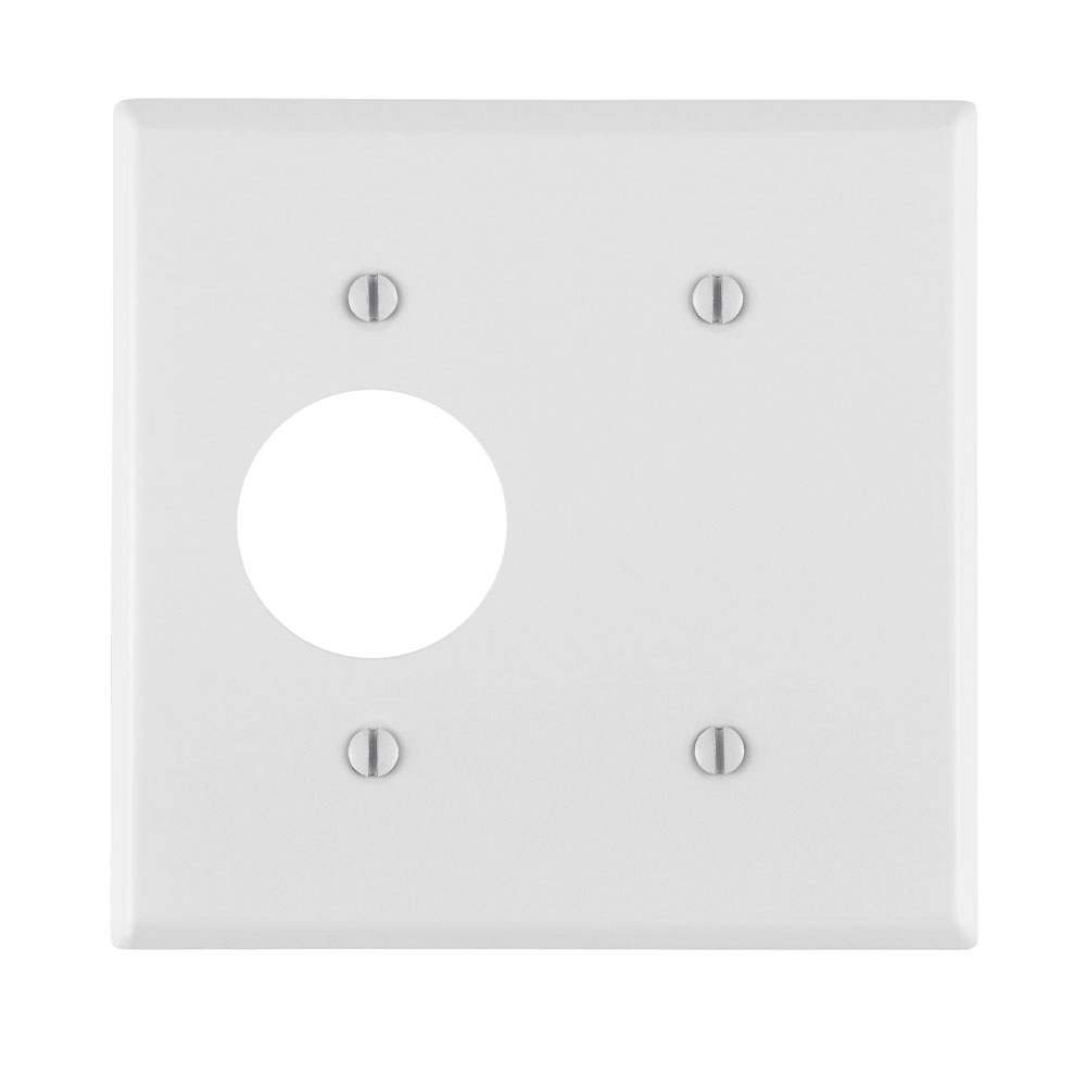 Product image for LEV 88085 WH 2G 1 BLANK 1 SNGL RECP