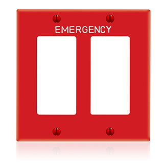 Product image for LEV 80409-REW 2G DECORA EMERGENCY