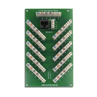 Product image for LEV 47609-S10 1X10 6-LINE TEL SECUR