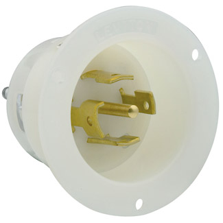 Product image for LEV 2815 WH INLET FLNG 4PO5WI L21-3