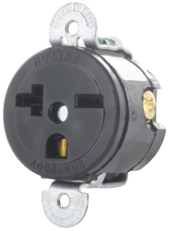 Product image for LEV 5458-SS EB REC SGL 2PO 3WI 6-20