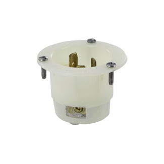 Product image for LEV 3325-GC WH INLET FLNG 2PO 3WI N
