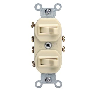 Product image for LEV 5243 BR COMBI 2SW 3W 15A120/277