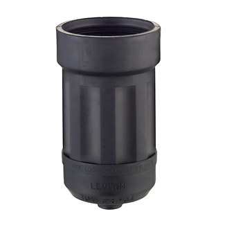 Product image for Leviton 6034 20/30 Amp 4/5-Wire Black Thermoplastic Elastomer Locking Connector Boot