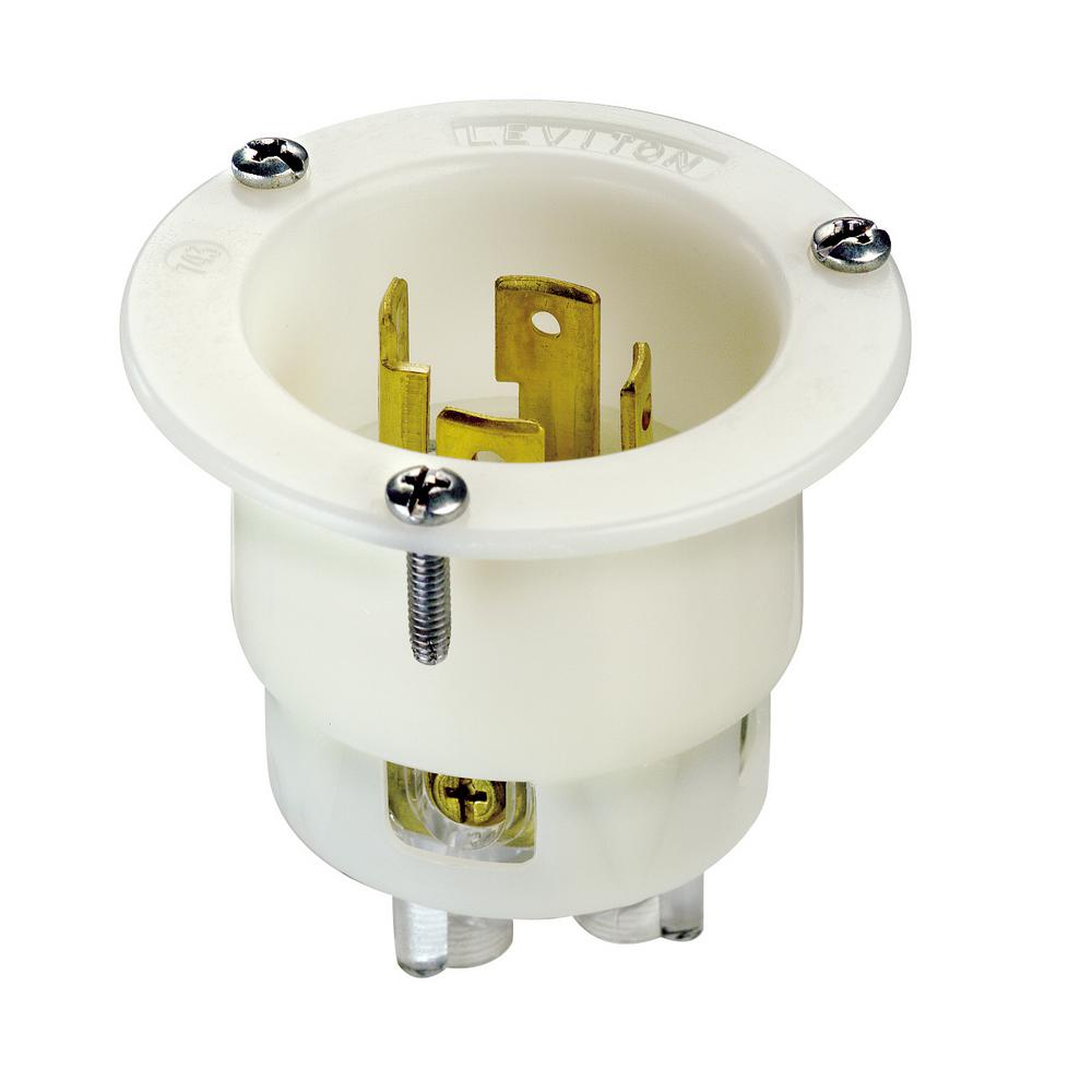 Product image for Leviton 2715 Flanged Inlet