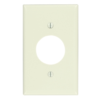 Product image for Leviton 78004 2.75 x 0.22 x 4.5 Inch 1-Gang Smooth Light Almond Thermoset Device Mount Standard Receptacle Wallplate