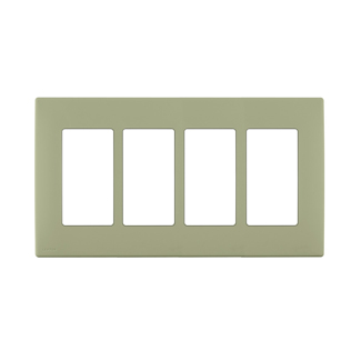 RENU® 4-Gang Screwless Snap-On Wallplate, Prairie Sage