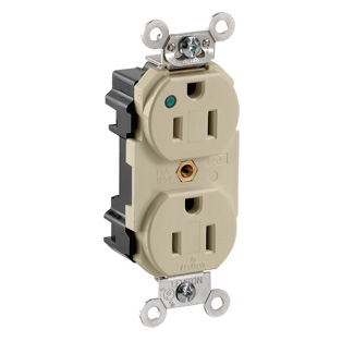 Lev-Lok Duplex Receptacle