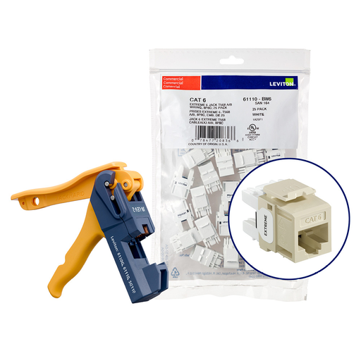 Product image for LEV 61110-JI6 EXTREME CAT 6 UTP JAC