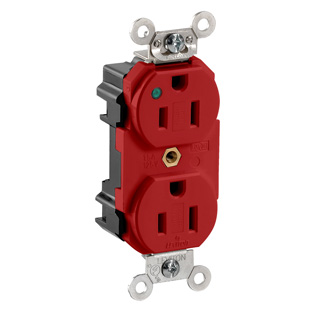 Lev-Lok Duplex Receptacle
