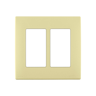 RENU® 2-Gang Screwless Snap-On Wallplate, Corn Silk