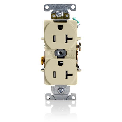 Product image for LEV T5362-I 20A 125V DUPLEX TR REC