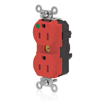 Lev-Lok Duplex Receptacle
