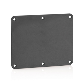 Product image for LEV 3265-E 2 GANG BLANK CVR BLACK