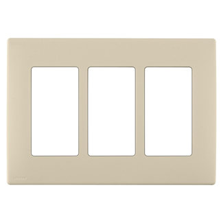 RENU® 3-Gang Screwless Snap-On Wallplate, Whispering Wheat