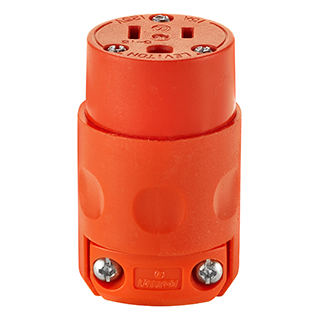 Product image for LEV 515CV-OR 5-15R CONN ORANGE