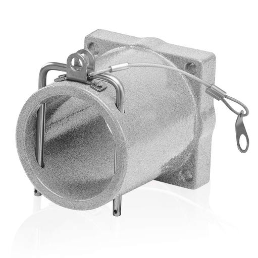 Receptacle Housing, Rhino-Hide Single Pole Connector, Cast Aluminum - SILVER