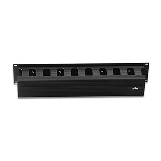 Horizontal Cable Management, 2RU, 3"x3" Front Only