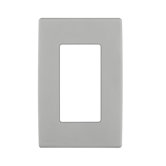 RENU® 1-Gang Screwless Snap-On Wallplate, Pebble Grey