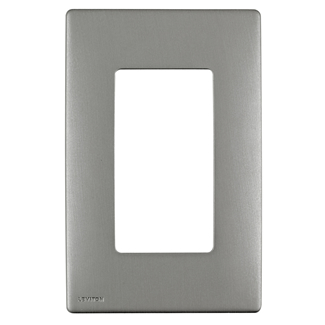 RENU® 1-Gang Screwless Snap-On Wallplate, Stainless Steel