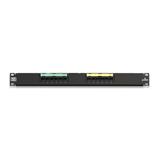 Product image for Leviton 5G596-U12 Category 5E 12-Port 1-Rack Unit Universal Patch Panel