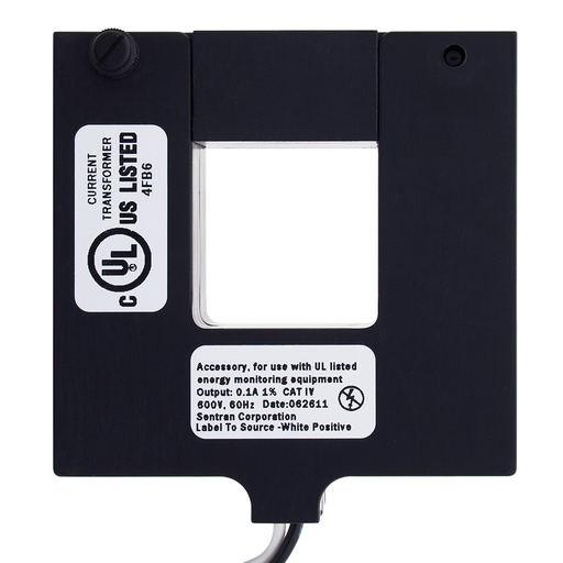 Product image for Leviton CTD02-K16 1 x 1 Inch 200 Amp Black Square Sub Metering Split Core Current Transformer