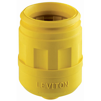 Product image for LEV 6017-Y YL BOOT PLUG FOR 15/20AM