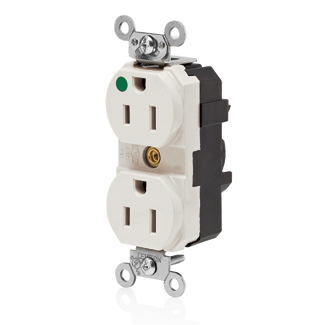 Lev-Lok Duplex Receptacle