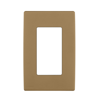RENU® 1-Gang Screwless Snap-On Wallplate, Warm Caramel